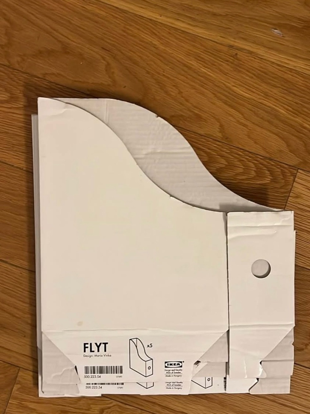 IKEA White Cardboard File Organizer x 4